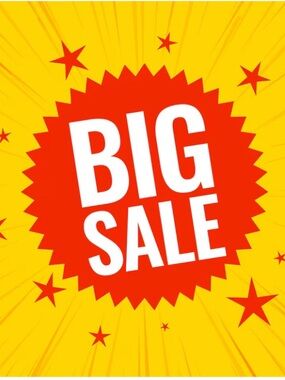 Big Sale, everything must go